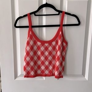 Checkered Crop Top